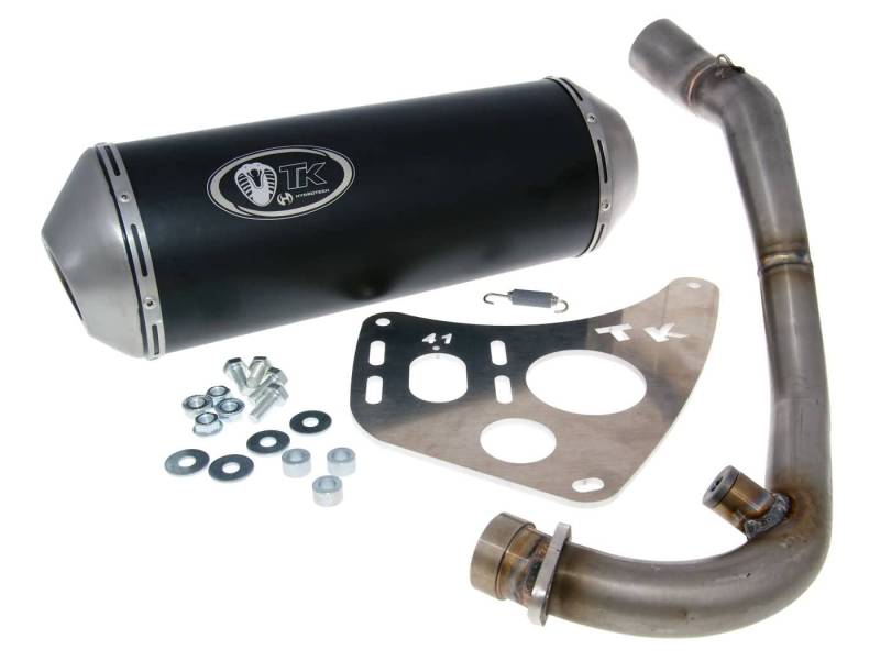 Auspuff Turbokit kompatibel mit Aprilia SportTCITY 250 - DERBI GP1 125/250 - Piaggio X7 300 EVO 12 von TURBO KIT