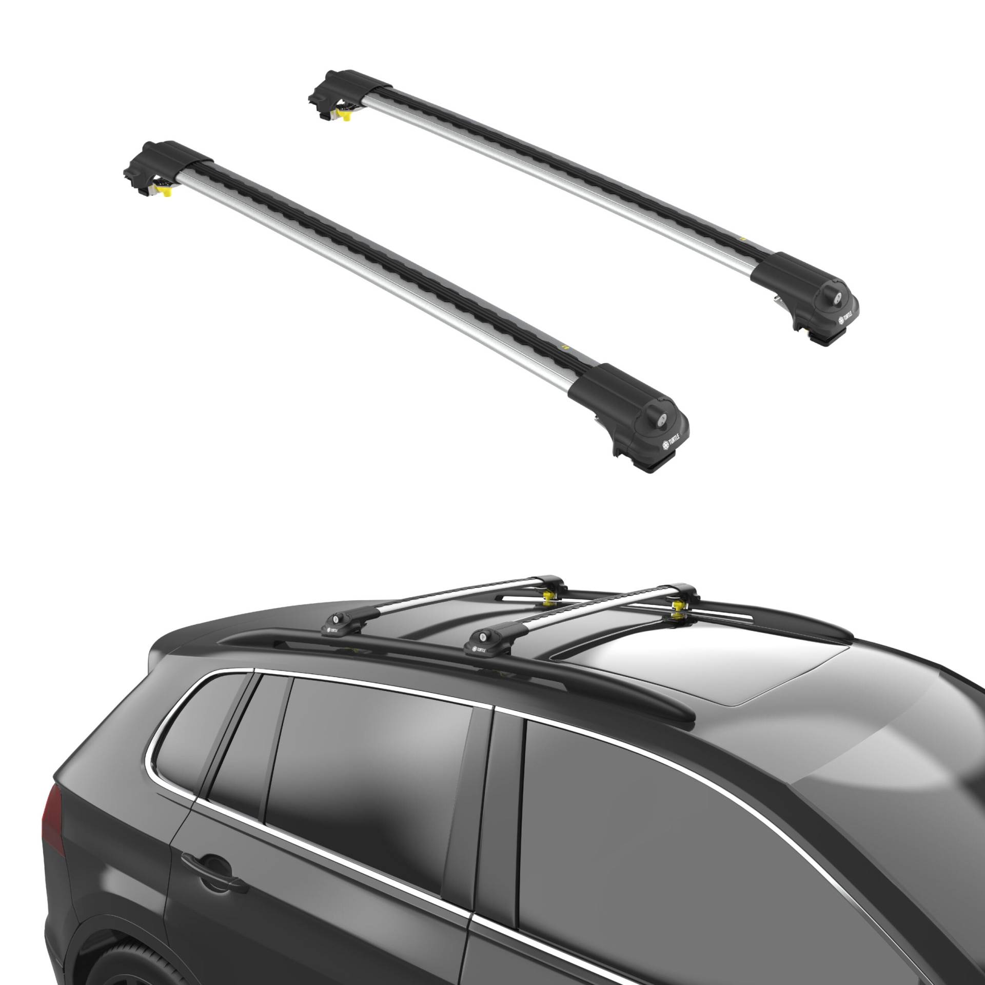 TURTLE Für Suzuki Grand Vitara (Jt) 2005-2014 Air1 Dachträger | GRAU von TURTLE