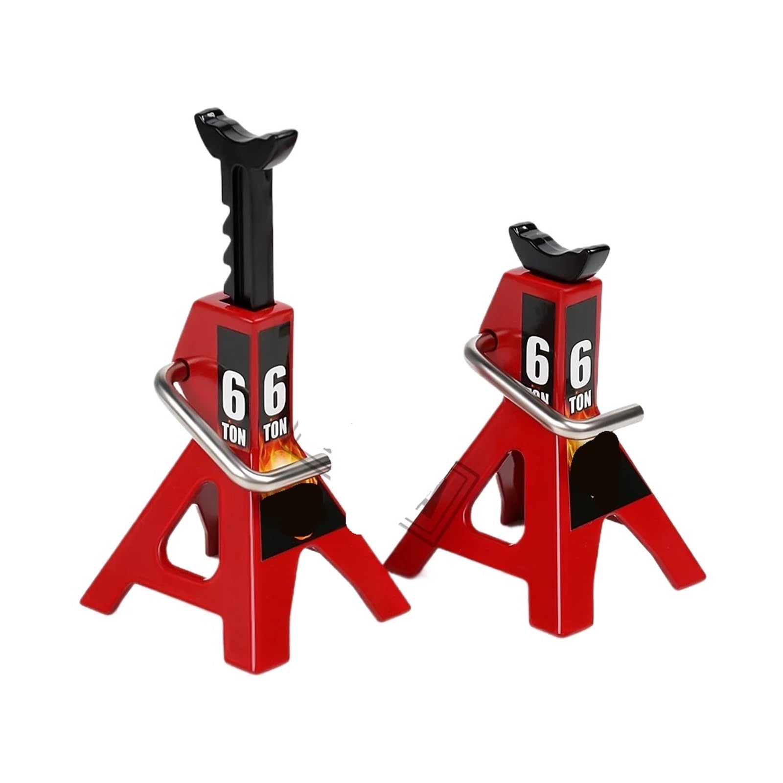 2 Stück Metall 6T Mini Jack verstellbares Werkzeug SCX10 90046 TRX4 TRX6(Red) von TVOLRFNIY