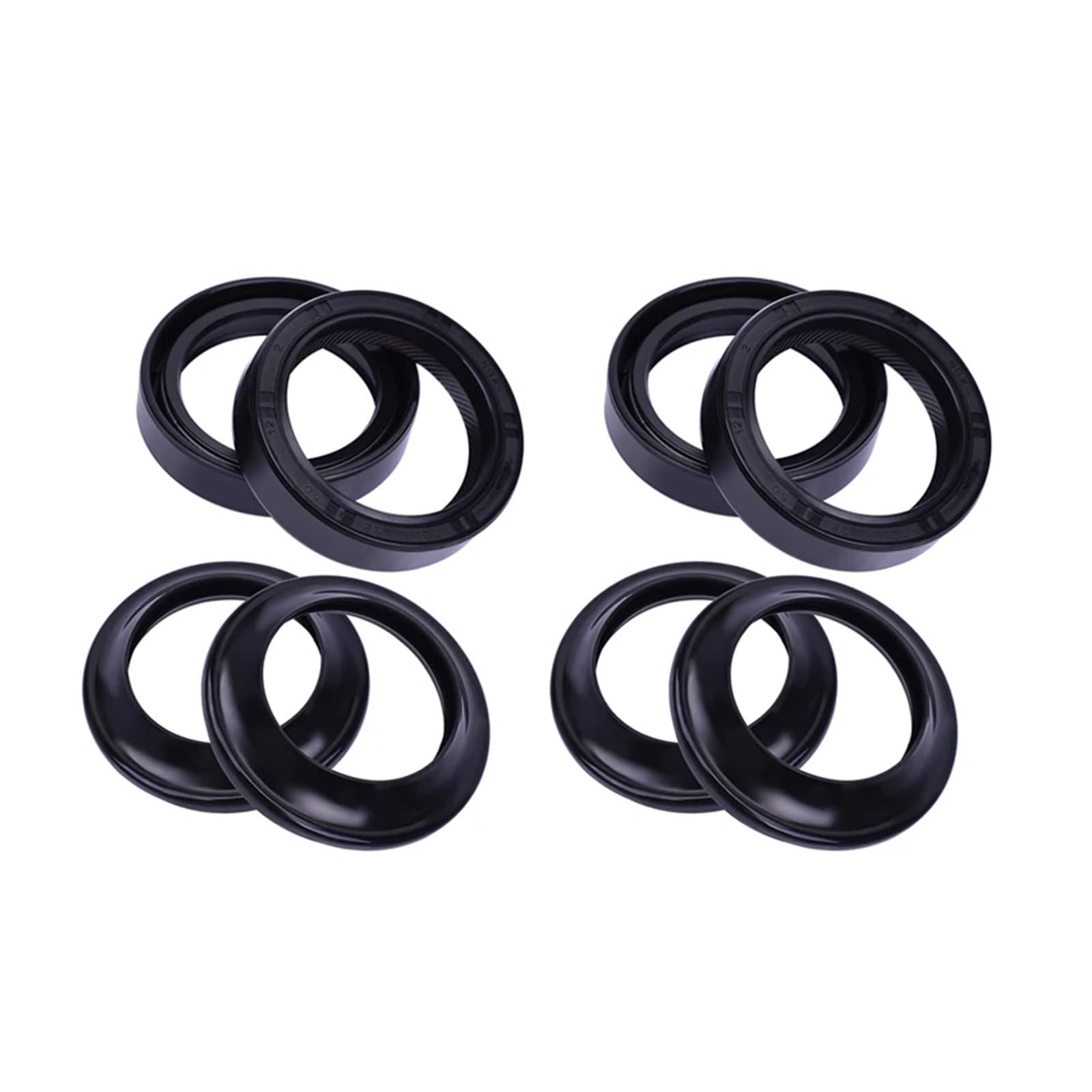 38x50x12 38 * 50 * 12 Motorrad Gabel Suspension Stoßdämpfer Dämpfer Öl Dichtung 38x50 Staub Abdeckung Dichtungen Lip 38 50 12(4xOil seal 4xcover) von TVQJGTYL