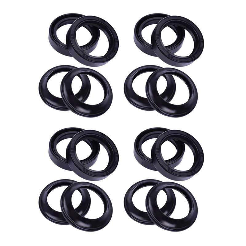 38x50x12 38 * 50 * 12 Motorrad Gabel Suspension Stoßdämpfer Dämpfer Öl Dichtung 38x50 Staub Abdeckung Dichtungen Lip 38 50 12(8xOil seal 8xcover) von TVQJGTYL