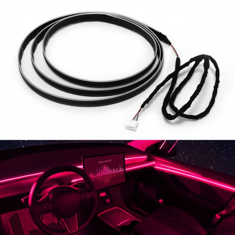 TWETIZ RGB Acrylic Interior Car LED Strip Light 43-inch, which fit for RGB Main Controller Connects and sub-Controller kit (not Including) von TWETIZ