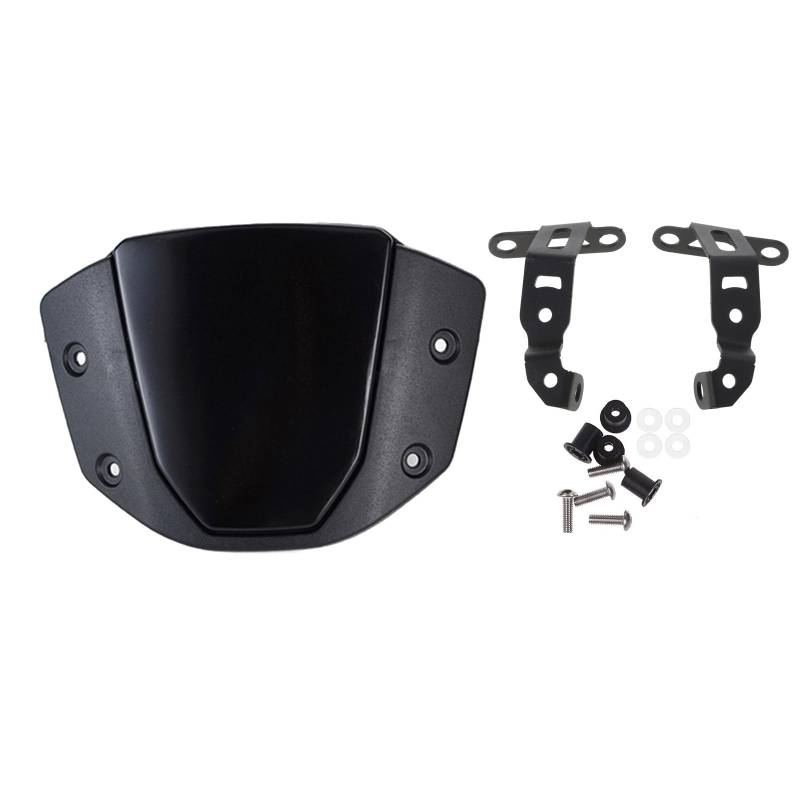 TWEW Motorrad-Windschutzscheibenverlängerung, verstellbarer Spoiler, zum Anklemmen, Windschutzscheibenabweiser für CB650R 2019–2021, CB1000R 2018–2021 von TWEW