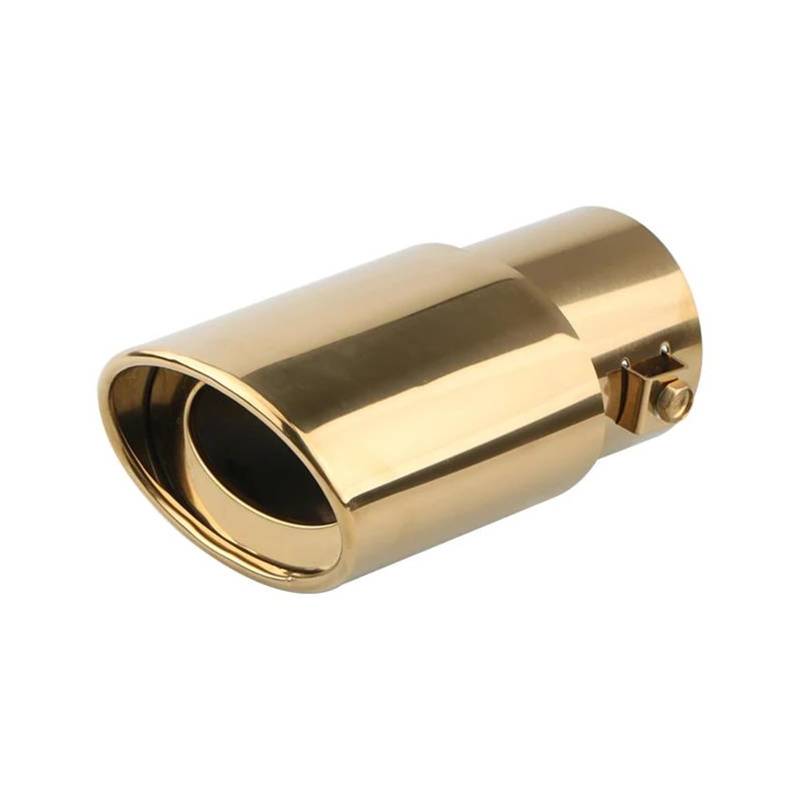 63mm Auto Endrohr Auto Auspuff Schalldämpfer Rauch Schalldämpfer Modifizierte Lieferungen Auspuffrohr Modifikation Accessicess Auspuff Endschalldämpfer Endrohr(Golden Straight) von TWMEU