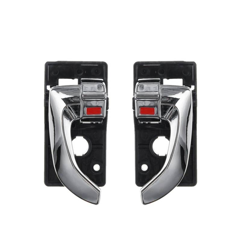 Auto Innentürgriffe Für Hyundai Für Tucson 2005-2009 2/4Pcs Auto Innen Innen Türgriff Links Rechts Ersatz Set Auto Zubehör Autoinnentürgriffe(Chrome x2) von TWMEU