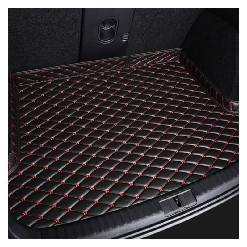 Auto Kofferraummatte Für 5 Series G30 F10 F11 E60 F07 GT Hinten Trunk Cargo Protector Pad Teppich Liner Schwanz Boot Tablett Auto Zubehör Kofferraum Matte Kofferraummatte(Black red) von TWMEU