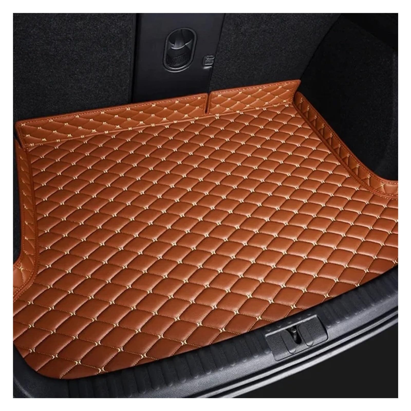 Auto Kofferraummatte Für 5 Series G30 F10 F11 E60 F07 GT Hinten Trunk Cargo Protector Pad Teppich Liner Schwanz Boot Tablett Auto Zubehör Kofferraum Matte Kofferraummatte(Brown) von TWMEU