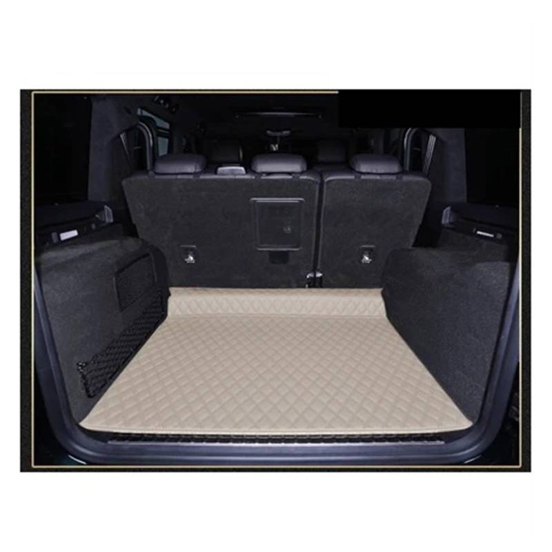 Auto Kofferraummatte Für Benz G 63 Für AMG W464 2022 Spezielle Auto Stamm Matten Langlebige Boot Teppiche Cargo-Liner Matte Kofferraummatte(B-Beige) von TWMEU