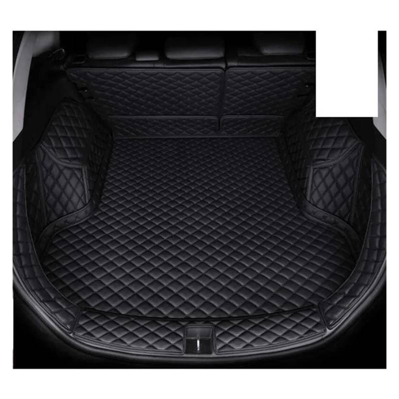 Auto Kofferraummatte Für Ford Für Mondeo Für Fusion 2013-2020 Abdeckungen Cargo-Liner Teppiche Innen Zubehör Auto Stamm Matten Kofferraummatte(B-All Black) von TWMEU