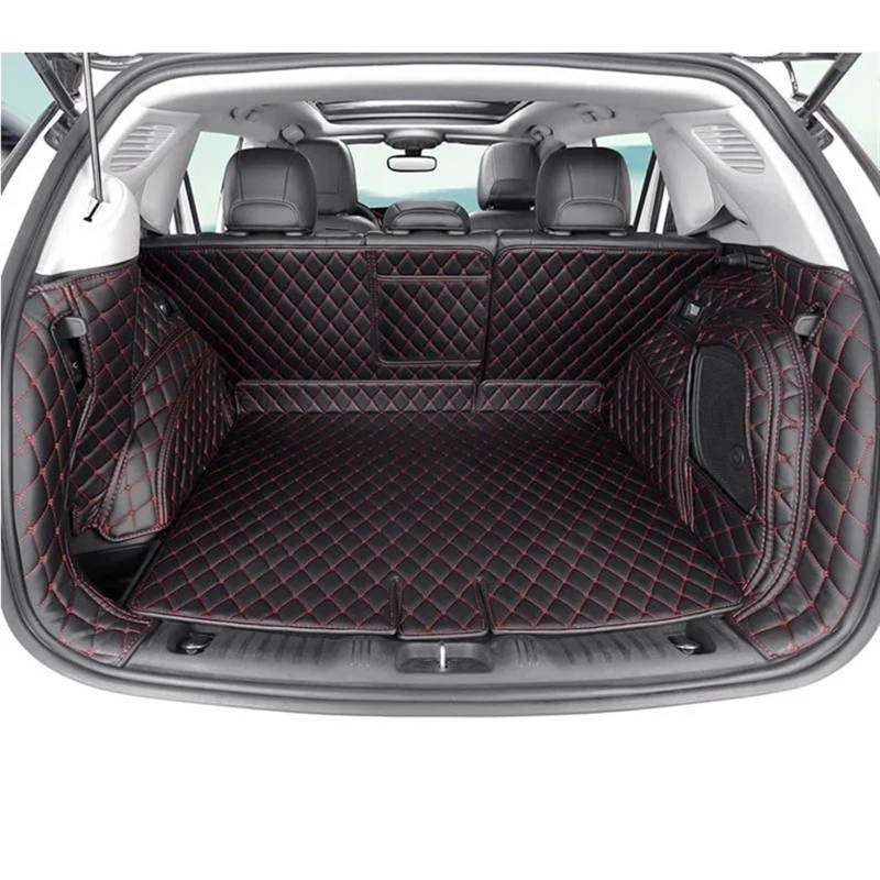 Auto Kofferraummatte Für Jeep Für Compass 2017-2019 Auto Kofferraum Matte Hinten Stamm Liner Cargo Floor Teppich Fach Schutz Zubehör Matte Kofferraummatte(Black Black Wire) von TWMEU