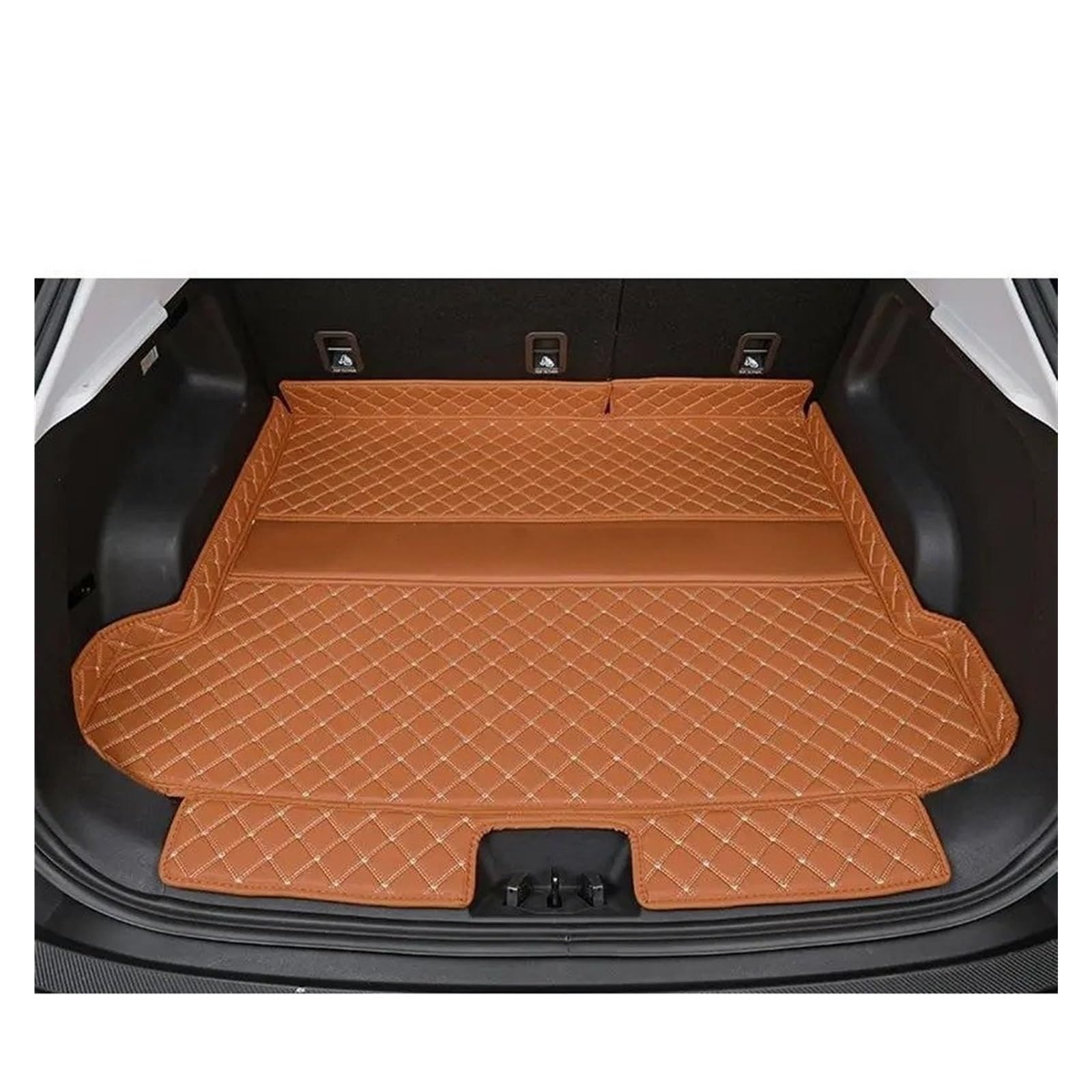 Auto Kofferraummatte Für OMODA Für C5 2022 2023 Stamm Schutz Pad Lagerung Taschen Cargo-Liner Auto Innen Zubehör Auto Stamm Matten Kofferraummatte(Main pad Brown) von TWMEU