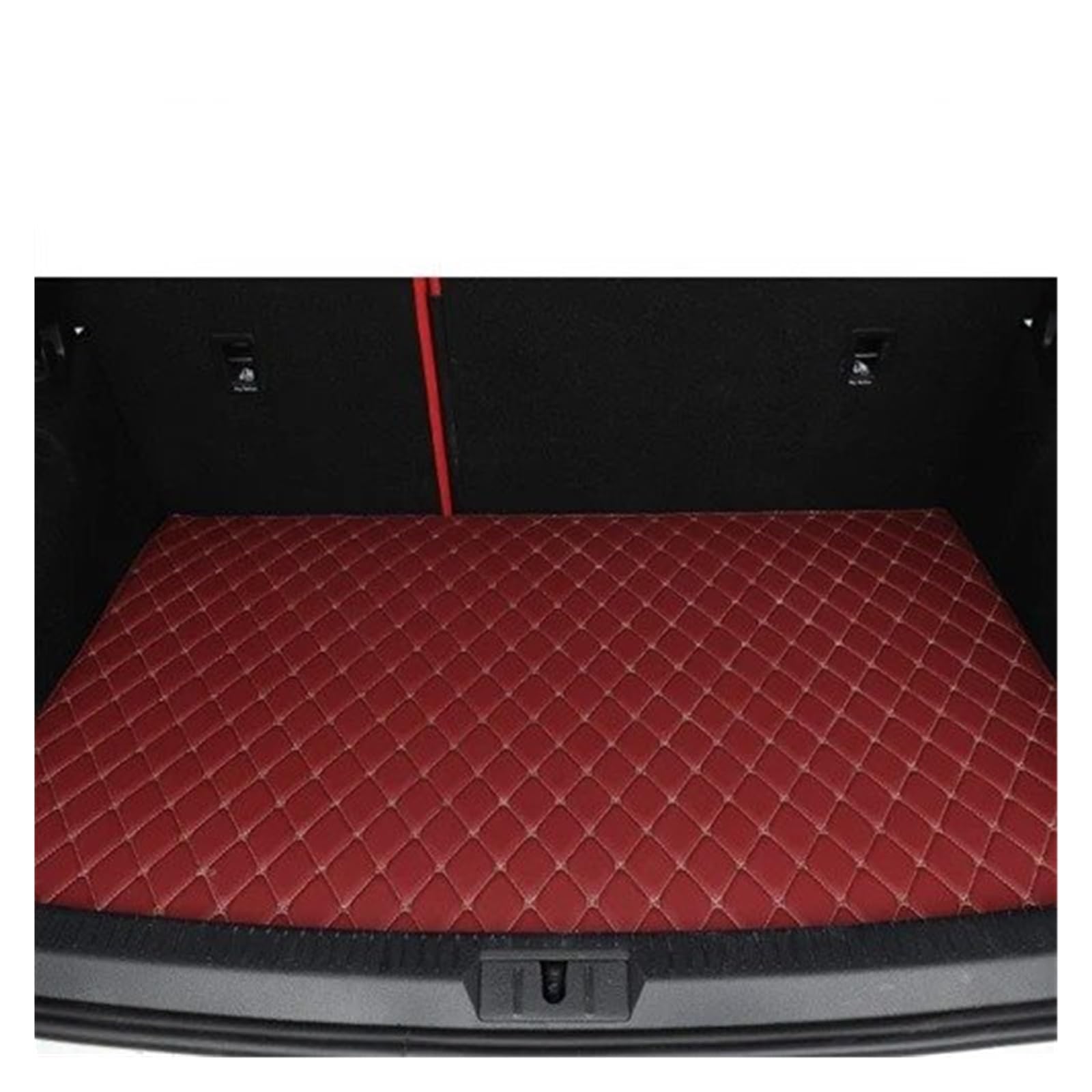 Auto Kofferraummatte Für Panamera 2010 2011 2012 2013 2014 2015 2016 Cargo-Liner Teppich Innen Zubehör Abdeckung Kofferraum Matte Kofferraummatte(Wine RED SIGIE) von TWMEU