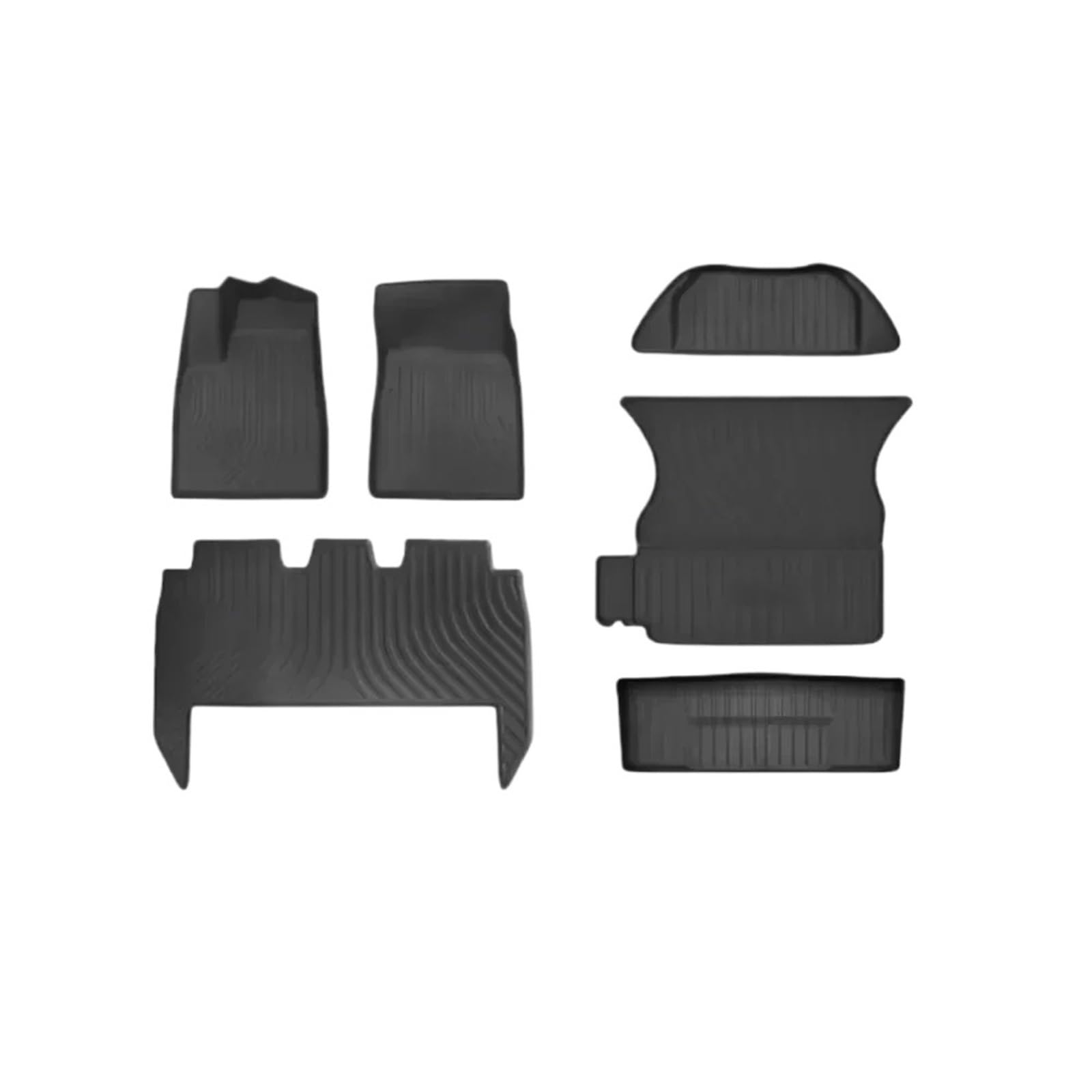 Auto Kofferraummatte Für Tesla Für Model Für X Good Side Surrounding Upgraded Foot Pad TPE Fit Allwetter-Kofferraummatten Kofferraummatte(5seat 21-25 Full Set) von TWMEU