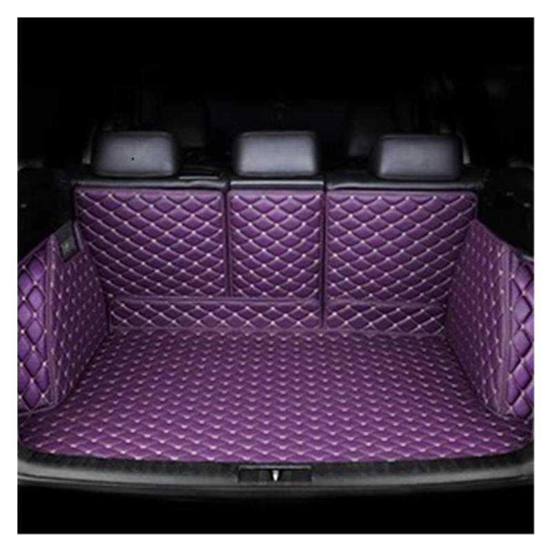 Auto Kofferraummatte Für Toyota Für Rav4 XA50 50 2019 2020 Auto Fracht Hinten Boot Liner Stamm Matten Teppiche Auto Zubehör Wasserdicht Schützen Teppiche Kofferraummatte(Purple) von TWMEU