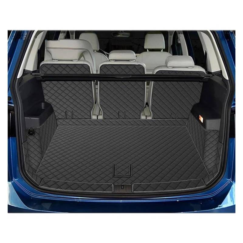 Auto Kofferraummatte Für VW Für Touran 5 Sitze 2016-2022 Kofferraum Teppiche Cargo Liner Styling Gepäck Abdeckungen Spezielle Auto Stamm Matten Kofferraummatte(Full Cover) von TWMEU