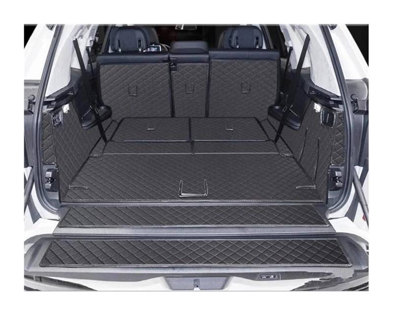 Auto Kofferraummatte Für X7 G07 2019 2020 2021 2022 Auto Stamm Matten 6 7 Sitze Langlebige Cargo-Liner Boot Teppiche Styling Abdeckungen Kofferraummatte(7 Seats Black Black) von TWMEU