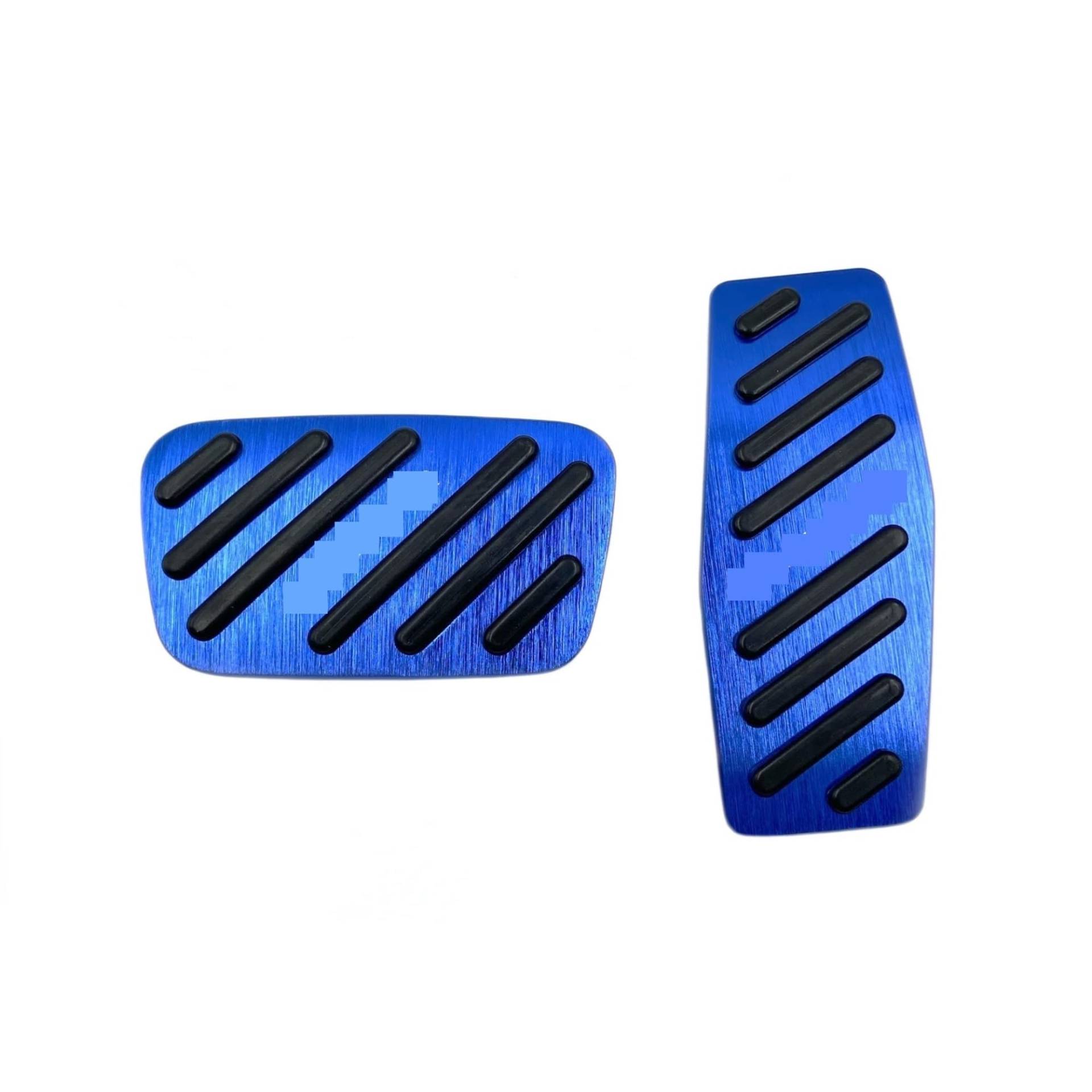 Auto Pedale Schutz Für Cadillac Für Lyriq 2022 2023 Auto Fuß Pedale Gas Beschleuniger Bremse Edelstahl Nicht-Slip Kein Bohren Pedal Pads Auto-Styling Bremse Fußbett Abdeckplatte(2 pcs Blue) von TWMEU