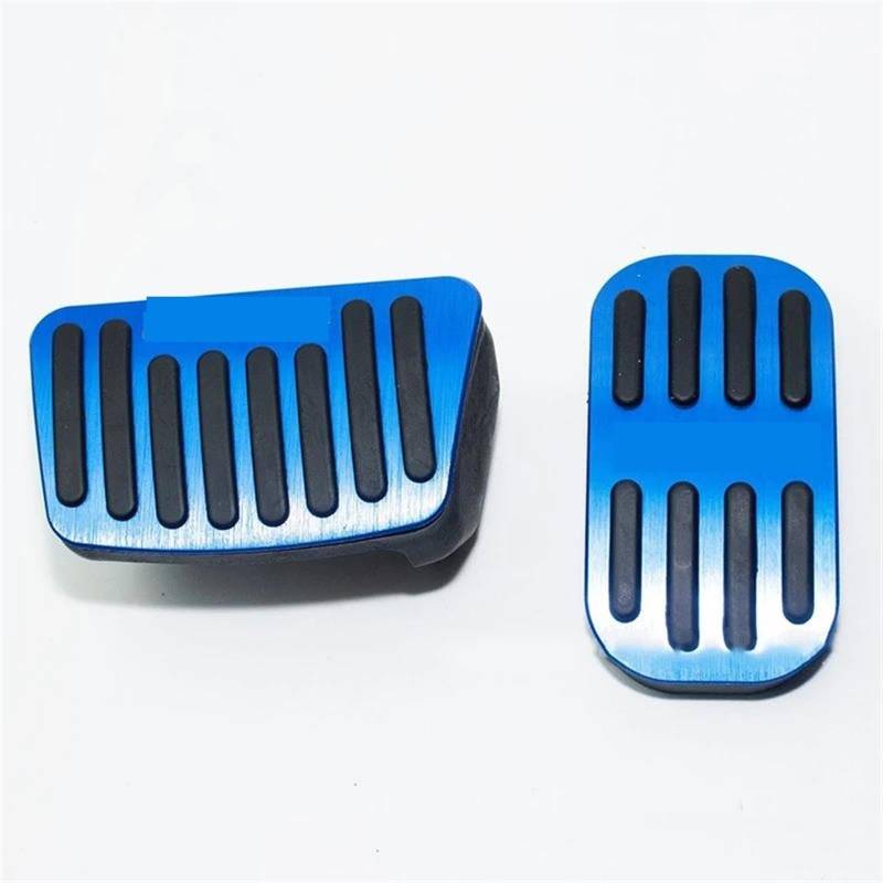 Auto Pedale Schutz Für Toyota Für Corolla Für Kreuz XG10 2020 2021 2022 at Edelstahl Auto Fuß Pedale Zubehör Bremse Nicht-Slip Pedal Abdeckung Pad 2 PCS Bremse Fußbett Abdeckplatte(Blue) von TWMEU