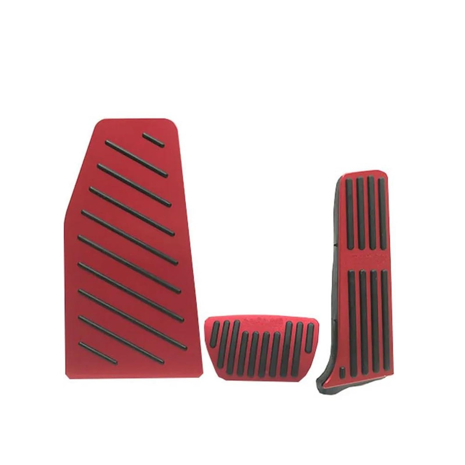 Auto Pedale Schutz Für Toyota Für RAV4 XA50 2019 2020 2021 Edelstahl Auto Gaspedal Bremspedal Fußstütze Pedal Platte Abdeckung Aluminium Pads Bremse Fußbett Abdeckplatte(Red) von TWMEU