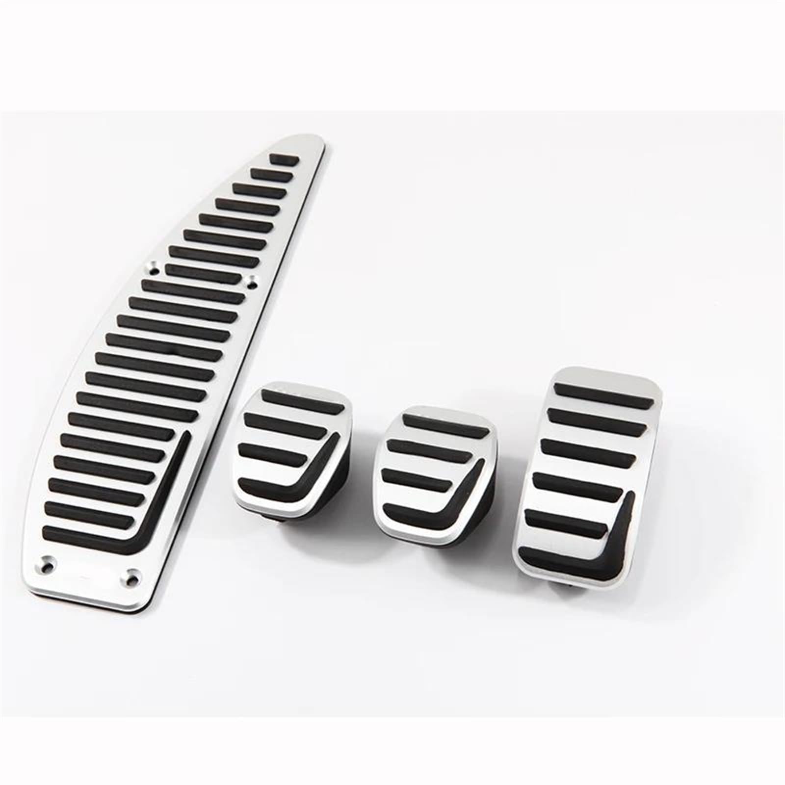 Auto Pedale Schutz Für Volvo Für S40 V40 C30 Auto Fußstütze Kupplung Brems Gas Gaspedal Pad MT Aluminium Legierung Auto Auto-Styling Auto Zubehör Bremse Fußbett Abdeckplatte(4 pcs MT) von TWMEU