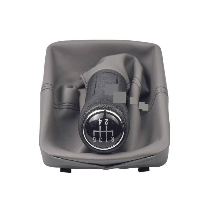 Auto Schalthebel Für VW Für Polo 9N 9N2 9N3 2002-2009 Auto Manuelle 5 Gang Getriebe Shifter Hebel Abdeckung Auto Schaltknauf Gamasche Boot Schaltknauf(R5-Grey) von TWMEU