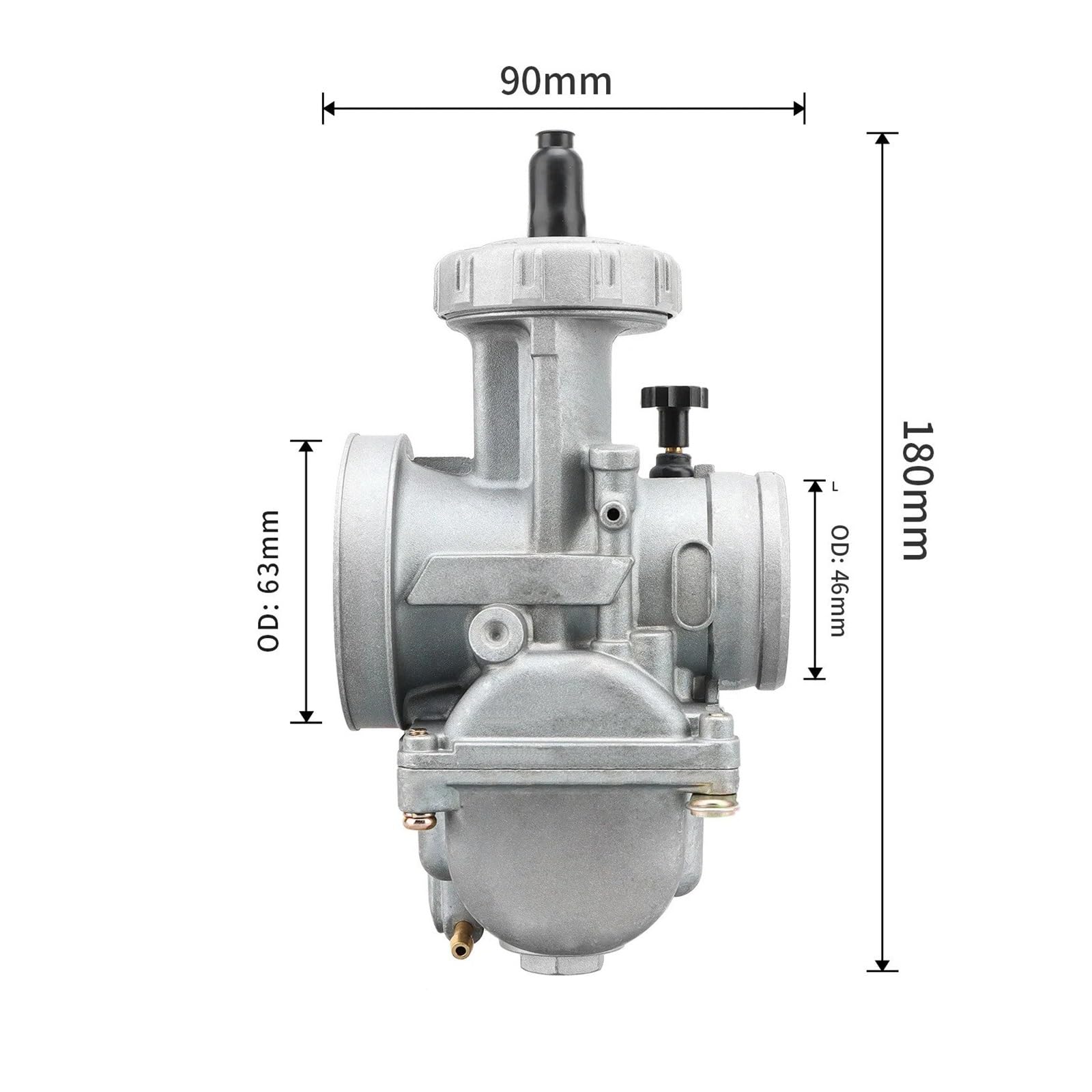 Auto Zentrale Steuerung Abdeckung Aufkleber Für PWK26 28 30 32 34 36 38 40m Für 2T 4T Vergaser Motorrad Teile Jet Racing Für Kawasaki Für Suzuki Motorrad Vergaser Kraftstoff System Vergaser(36-Sport) von TWMEU