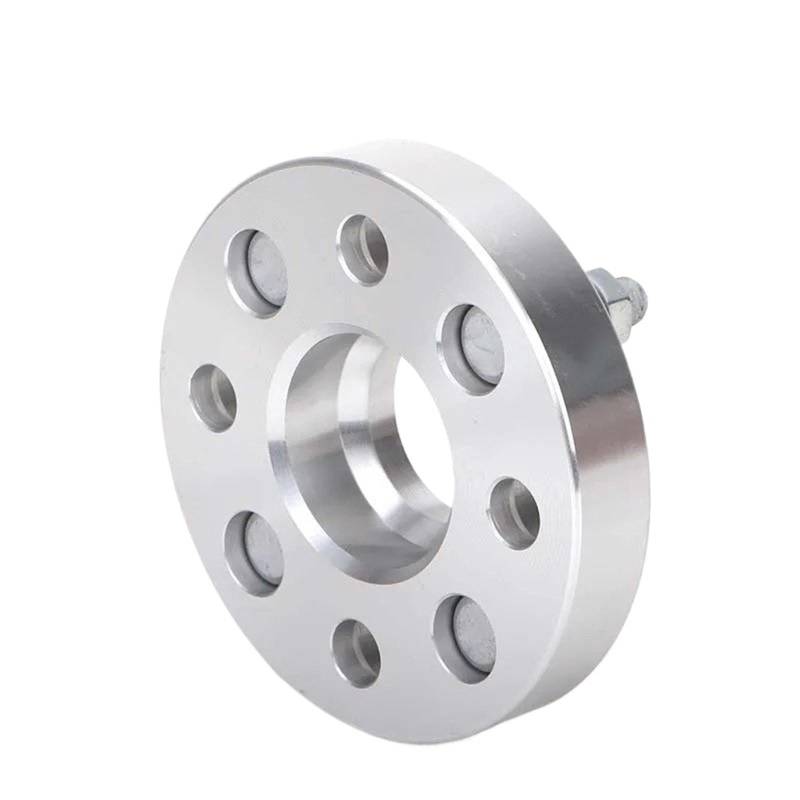 Für Fit Für Jazz Für City Für Grace Für Brio Für N-Box 2 Stück 15/20/25/30/35/50mm PCD 4x100 CB 56,1mm Spurverbreiterung Adapter Wheel Spacers Raddistanzscheiben(2PCS 30mm Silver) von TWMEU