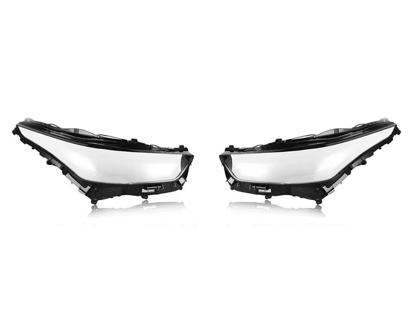 Für Toyota Für Highlander 2020-2023 Scheinwerfer Transparent Glas Scheinwerfer Shell Objektiv Ersetzen Schatten Auto Front Scheinwerfer Abdeckung Auto-Scheinwerferschirm Scheinwerferblenden(Standard L von TWMEU