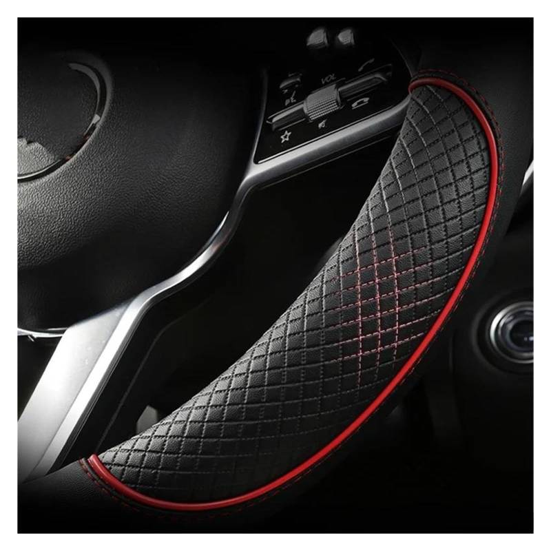 Lenkrad überzug Für Ford Für Mondeo Für Kuga Für Transit Für Ecosport Anti Slip Staub Proof Universal Leder Auto Lenkrad Abdeckung Lenkradschutz Abdeckung(Coffee D Shape) von TWMEU