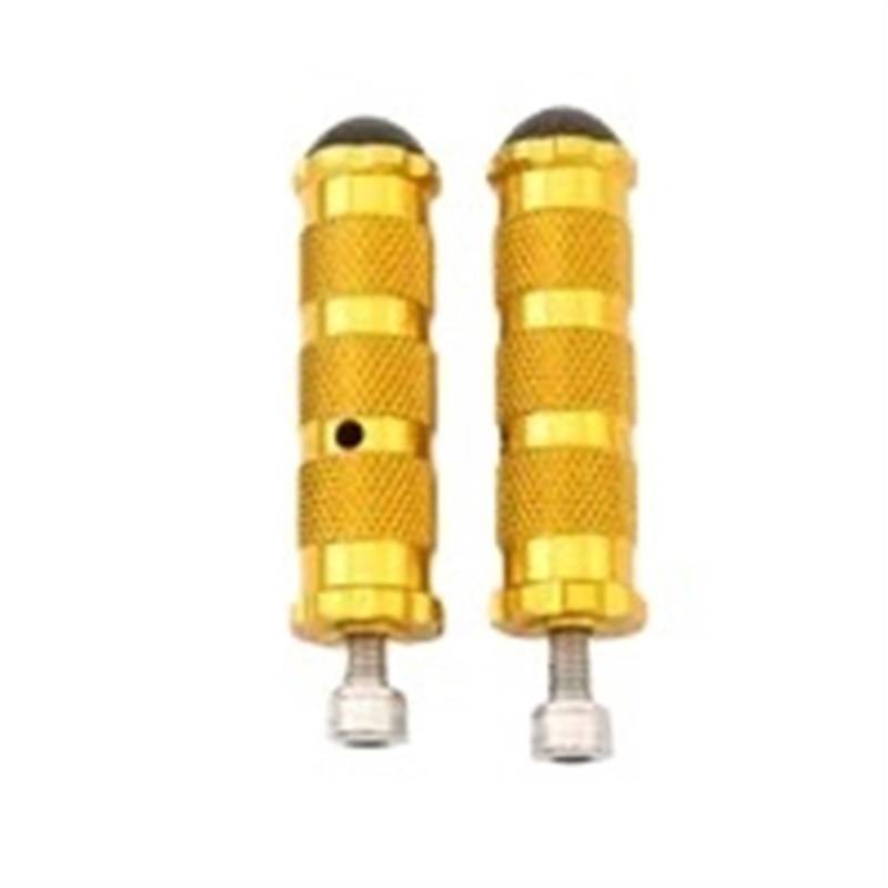 Motorrad Fußrasten Motorrad Fußrasten Fußstütze Pedal Universal Für Die Meisten Racing Motorräder Motorrad Fußstützen Fußrasten Zubehör Motorrad Fußstütze(Gold) von TWMEU