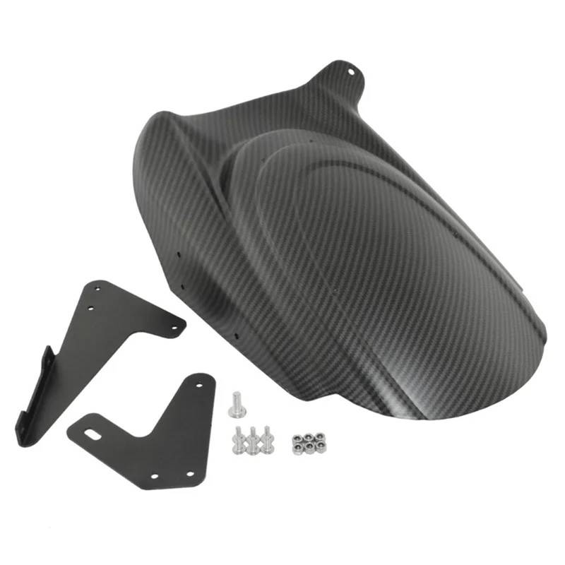 Motorrad Kotflügelschutzblech Für Kawasaki Für Versys 650 Für KLE650 2007-2023 Hinterrad Hugger Fender Kotflügel Mud Splash Guard Kotflügel Motorrad(Carbon Look) von TWMEU