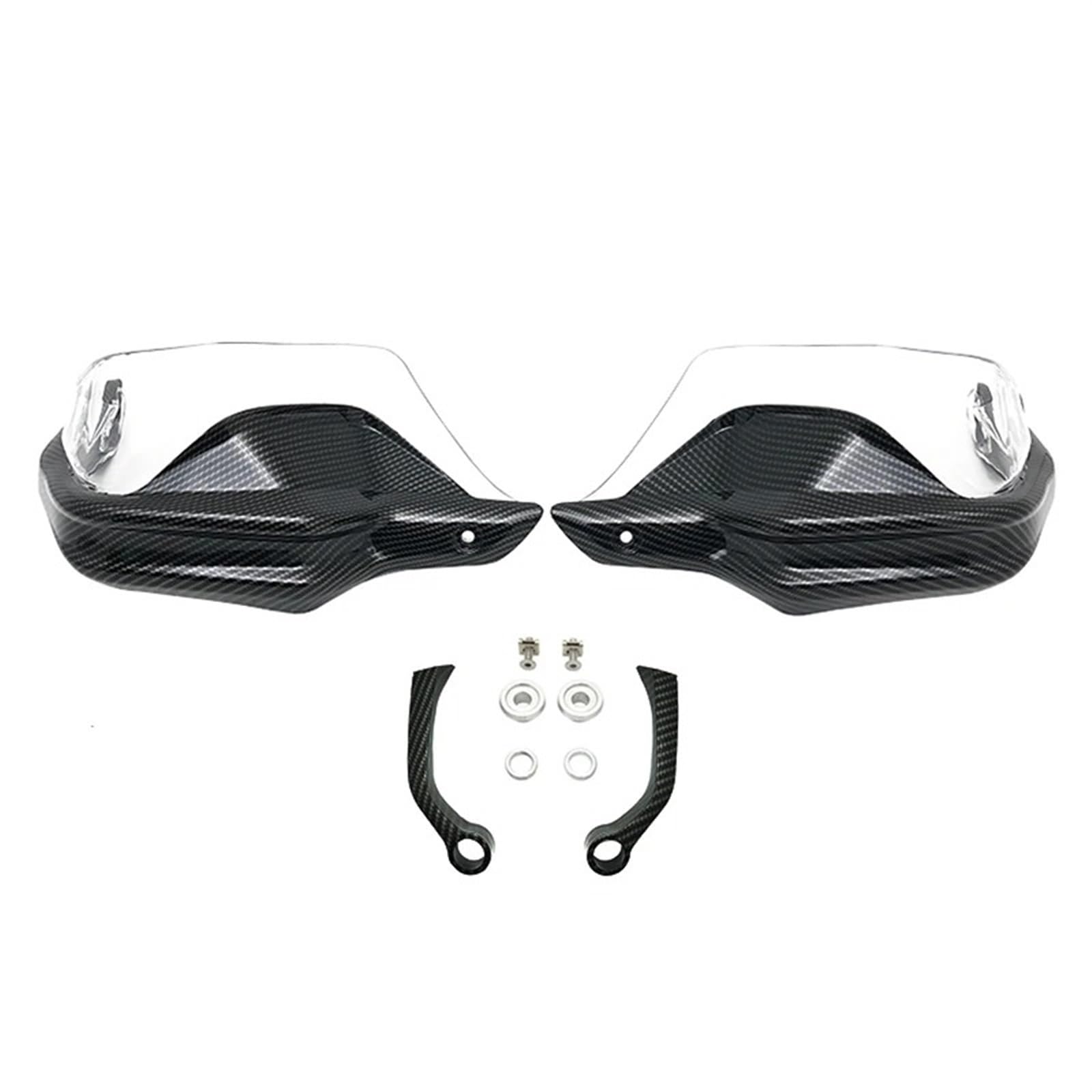 Motorrad Lenkerschutz Für F 800GS Für F800 GS Für Abenteuer Für F800GS Für ADV 2013-2023 Motorrad Handschutz Hand Schild Schutz Windschutzscheibe Handschutz Lenker(Carbon Clear Set) von TWMEU