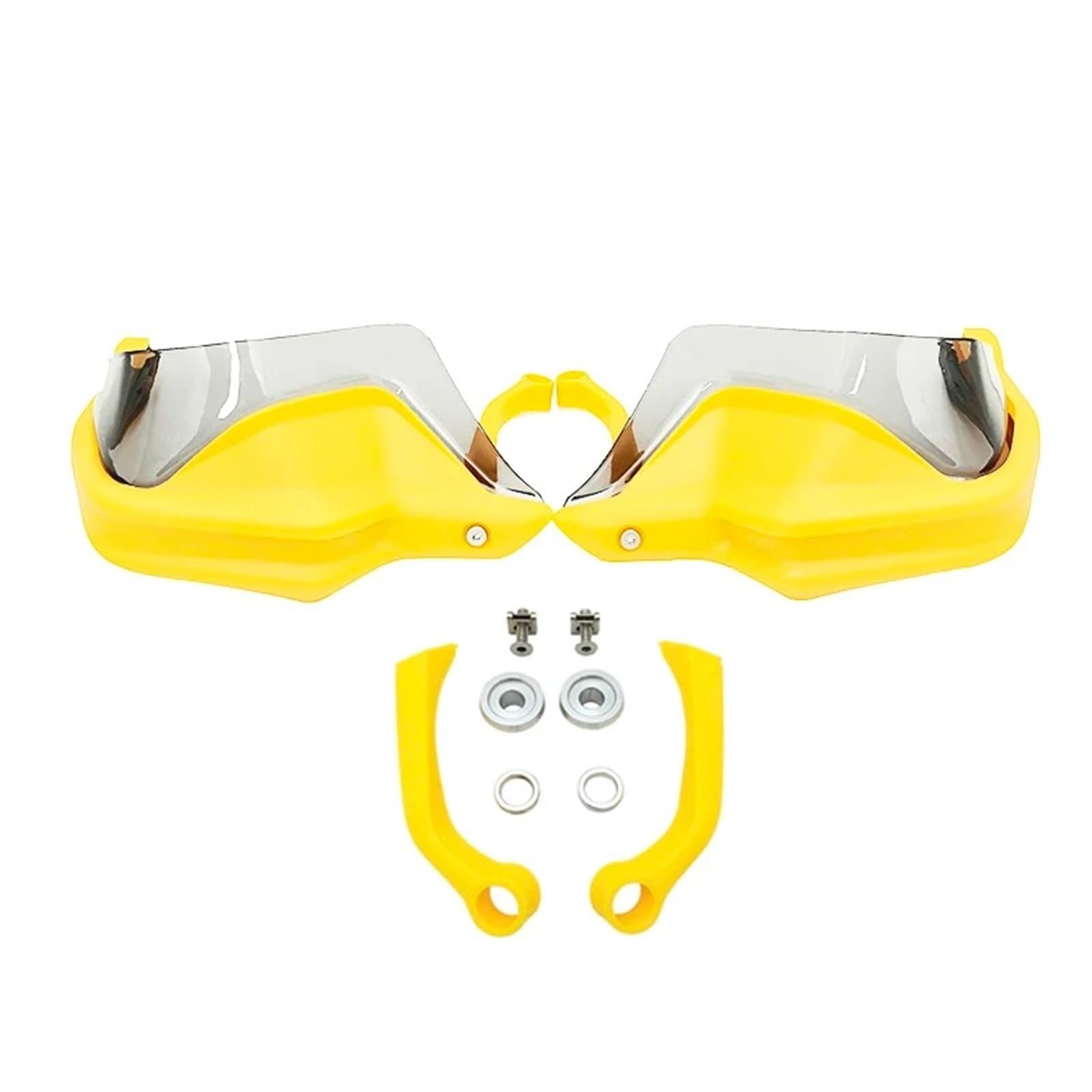 Motorrad Lenkerschutz Für F 800GS Für F800 GS Für Abenteuer Für F800GS Für ADV 2013-2023 Motorrad Handschutz Hand Schild Schutz Windschutzscheibe Handschutz Lenker(Yellow Grey Set) von TWMEU