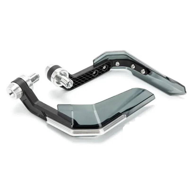 Motorrad Lenkerschutz Universal Motorrad Handschützer Windschutz Aluminium Legierung Handschützer Bürstenleiste Windschutz Motorrad Handgriff Abdeckungen Handschutz Lenker(Silver) von TWMEU