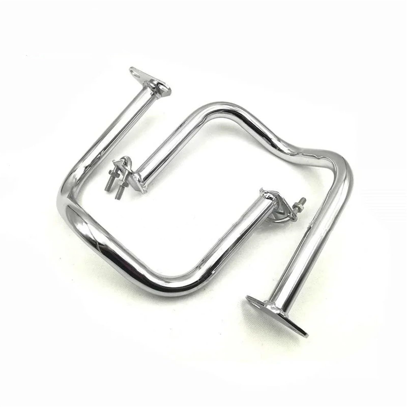 Motorrad Stoßfänger Für CB 400SS Für CB400SS CB 400 SS Motorrad Motor Schutz Stoßstange Autobahn Crash Bar Protector Sturzbügels(Chrome) von TWMEU