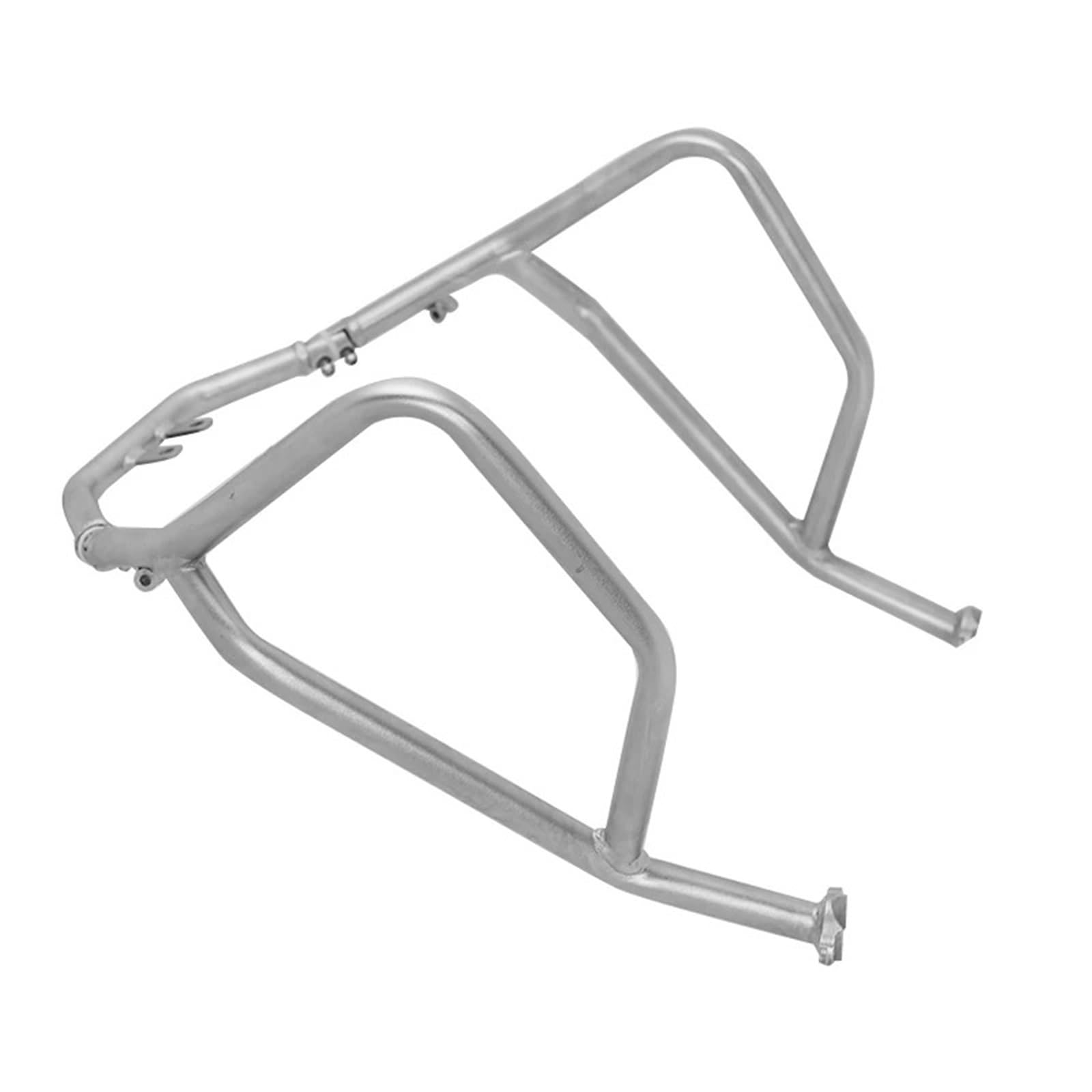 Motorrad Stoßfänger Für XL750 XL 750 Für TRANSALP 750 2023 2024 Motorrad OBEREN Und UNTEREN Autobahn Crash Bars Motor Tank Schutz Bar Stoßstange Protector Sturzbügels(Upper Silver) von TWMEU