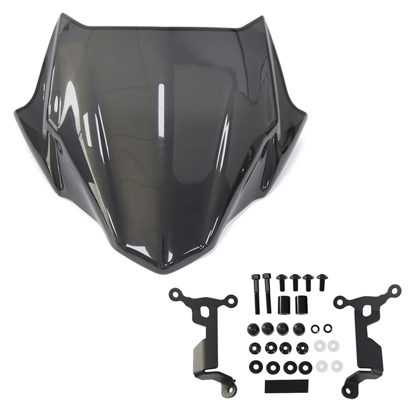 Motorrad Windschild Für CB 750 Für Hornet 2023-2024 Motorrad Zubehör Sport Windschutz Frontscheibe Visier Deflektor Motorrad Windabweiser Spoiler(Dark Gray) von TWMEU