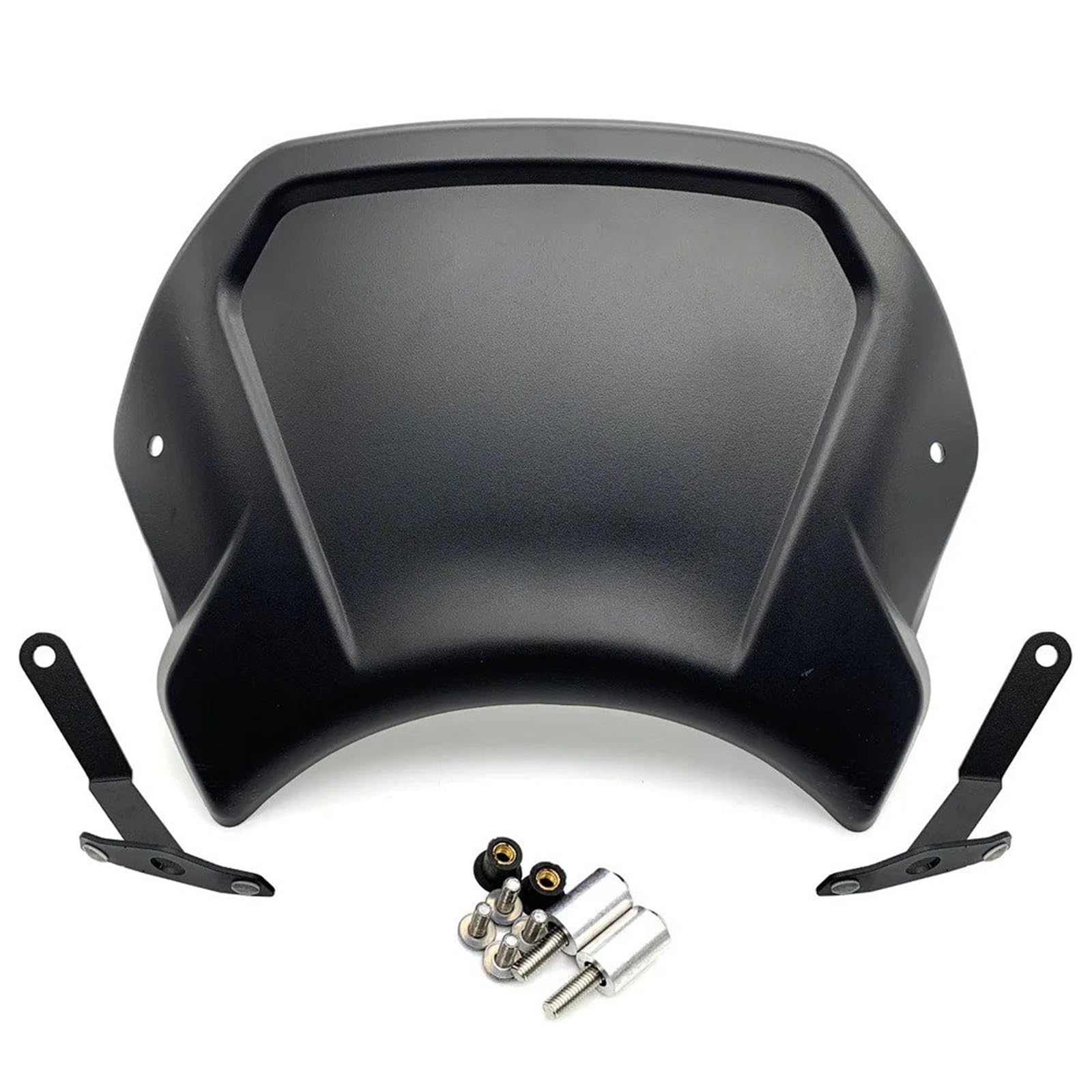 Motorrad Windschild Für CB125R Für CB300R 2018-2022 Motorrad Frontal Platte Vintage Windschutz Windschutz Deflektor Motorrad Windabweiser Spoiler(Black A) von TWMEU