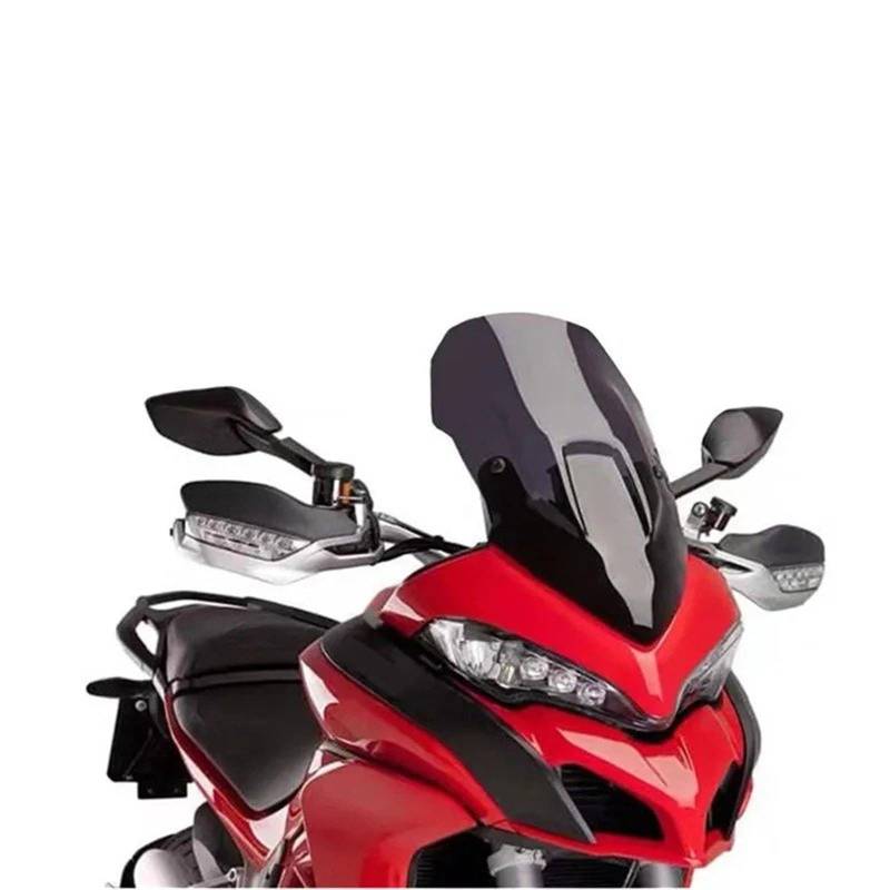 Motorrad Windschild Für CRF1100L Für ADV 2020-2021 Motorrad Windschutzscheibe Windschutzscheibe Motorrad Windabweiser Spoiler(Black Smoke 520mm) von TWMEU