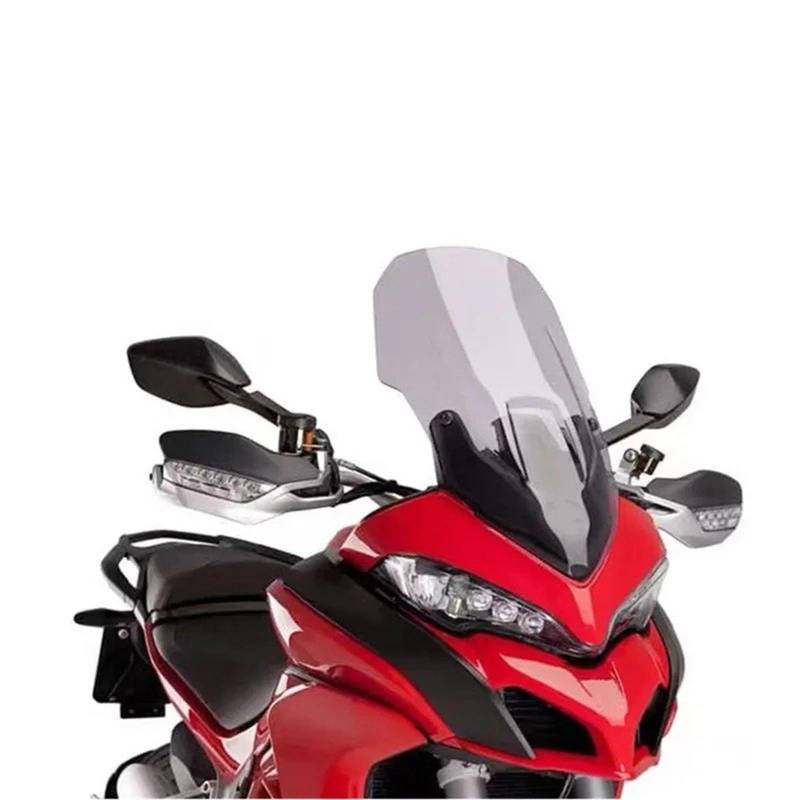 Motorrad Windschild Für CRF1100L Für ADV 2020-2021 Motorrad Windschutzscheibe Windschutzscheibe Motorrad Windabweiser Spoiler(Smoke Grey 600mm) von TWMEU