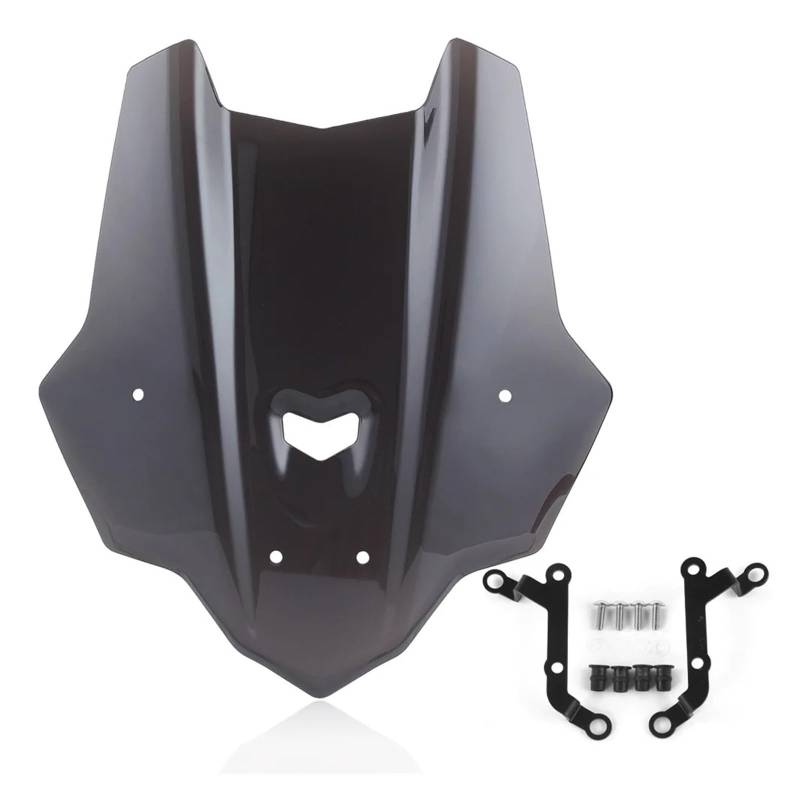 Motorrad Windschild Für FZ10 Für MT10 2016-2021 Windschutzscheibe Windschutz Wind Schild Deflektor Visier Motorrad Zubehör Motorrad Windabweiser Spoiler(Smoke) von TWMEU