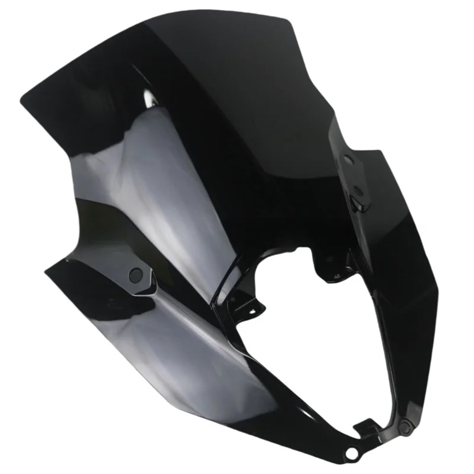 Motorrad Windschild Für Kawasaki Für Ninja 650 Für EX650 Für ER-6F Für ER6F 2020-2024 Windabweiser Windschutzscheibe Frontscheibe Accesorios para Moto Motorrad Windabweiser Spoiler(Black) von TWMEU