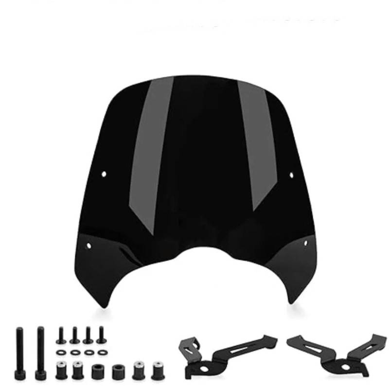 Motorrad Windschild Für Kawasaki Für Vulcan 650 S650 Für VN650 Für EN650 2015-2022 Motorrad Windschutzscheibe Windschutz Scheinwerfer Windabweiser Motorrad Windabweiser Spoiler von TWMEU