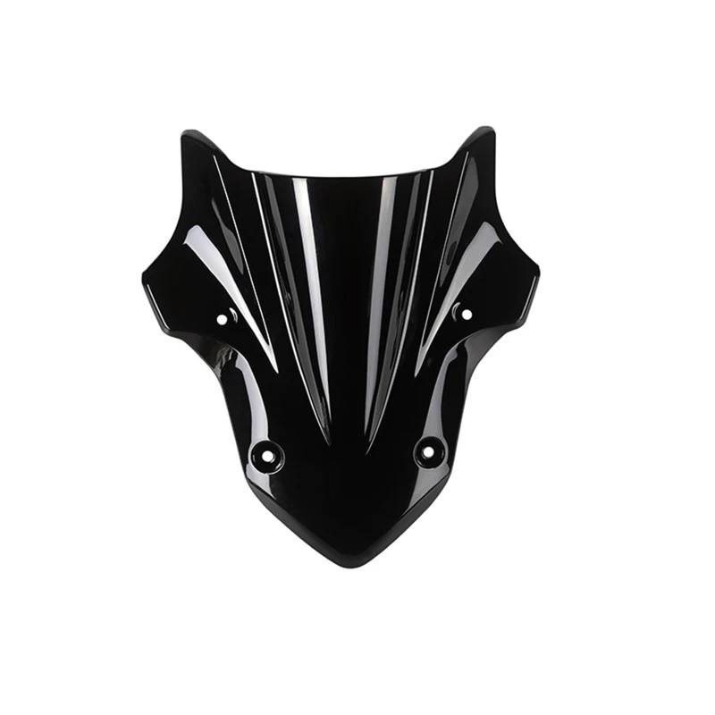 Motorrad Windschild Für Kawasaki Für Z900 2017-2019 Windschutz Windschutz Double Bubble Windabweiser Motorrad Zubehör Motorrad Windabweiser Spoiler(Windscreens Black) von TWMEU