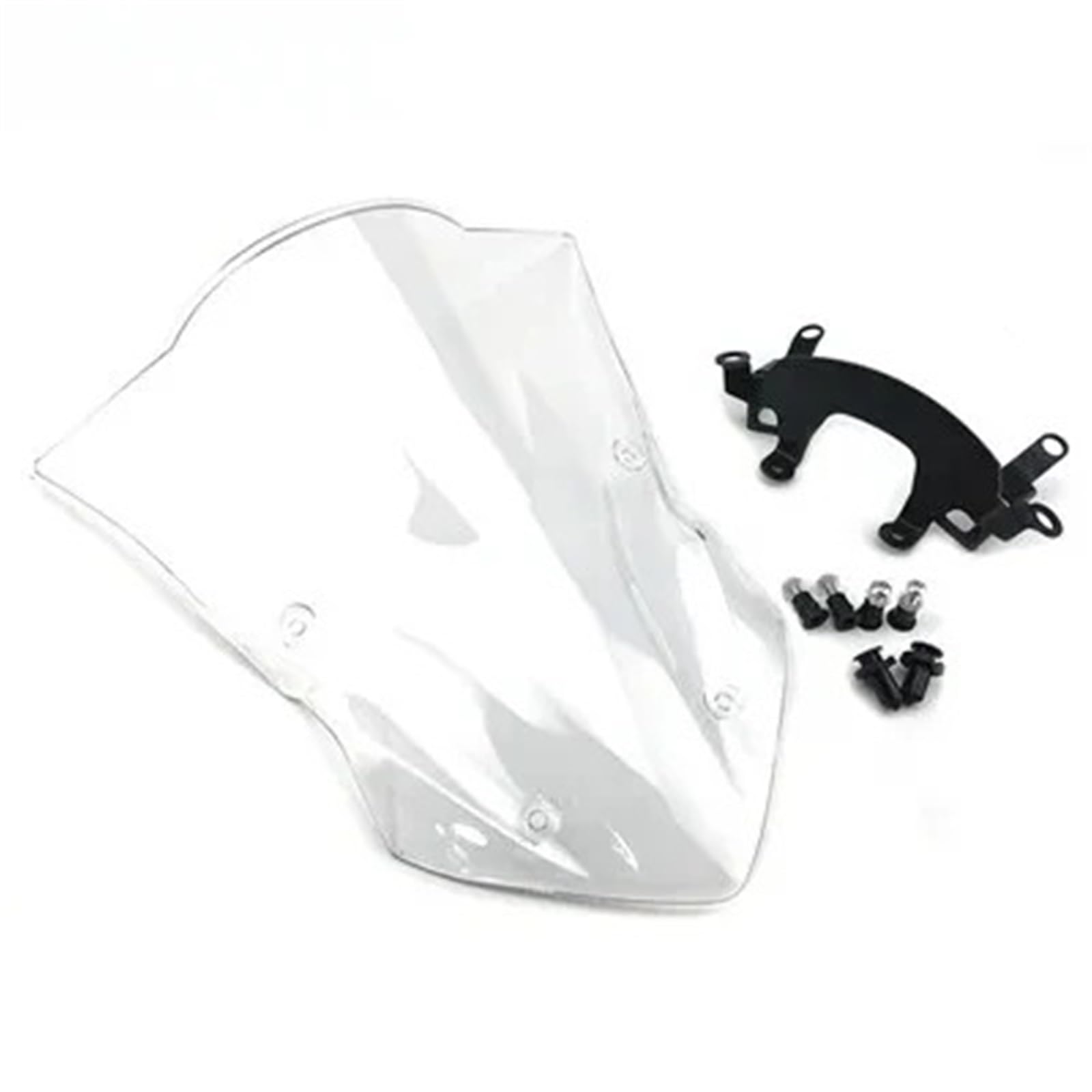 Motorrad Windschild Für Kawasaki Für Z900 2017-2019 Windschutzscheibe Windschutz Teile Motorrad Double Bubble Bildschirm Zubehör Motorrad Windabweiser Spoiler(Clear) von TWMEU