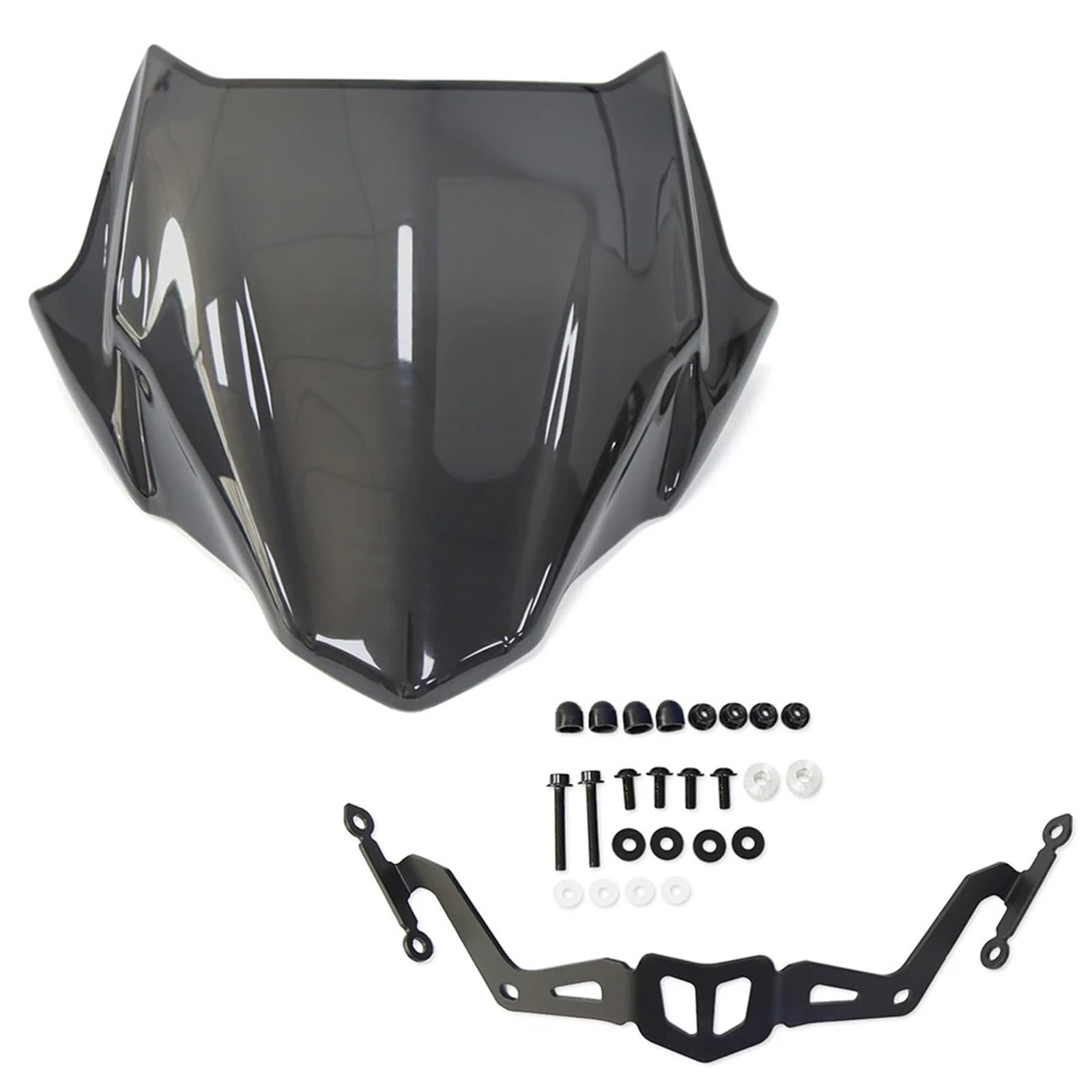 Motorrad Windschild Für MT-03 Für MT-25 2020-2024 Motorrad Zubehör Windschutzscheibe Windschutz Windabweiser Viser Visier Grau Motorrad Windabweiser Spoiler(Dark Gray) von TWMEU