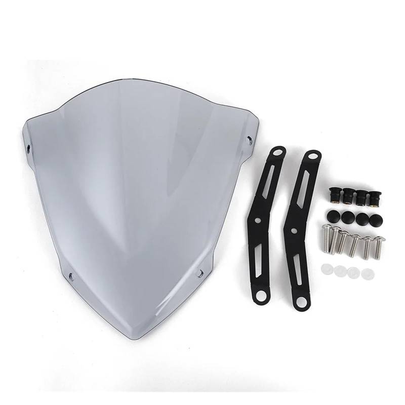 Motorrad Windschild Für MT-03 Für MT25 2020-2023 Windschutzscheibe Windschutz Motorrad Windabweiser Motorrad Windabweiser Spoiler(Light Smoke) von TWMEU