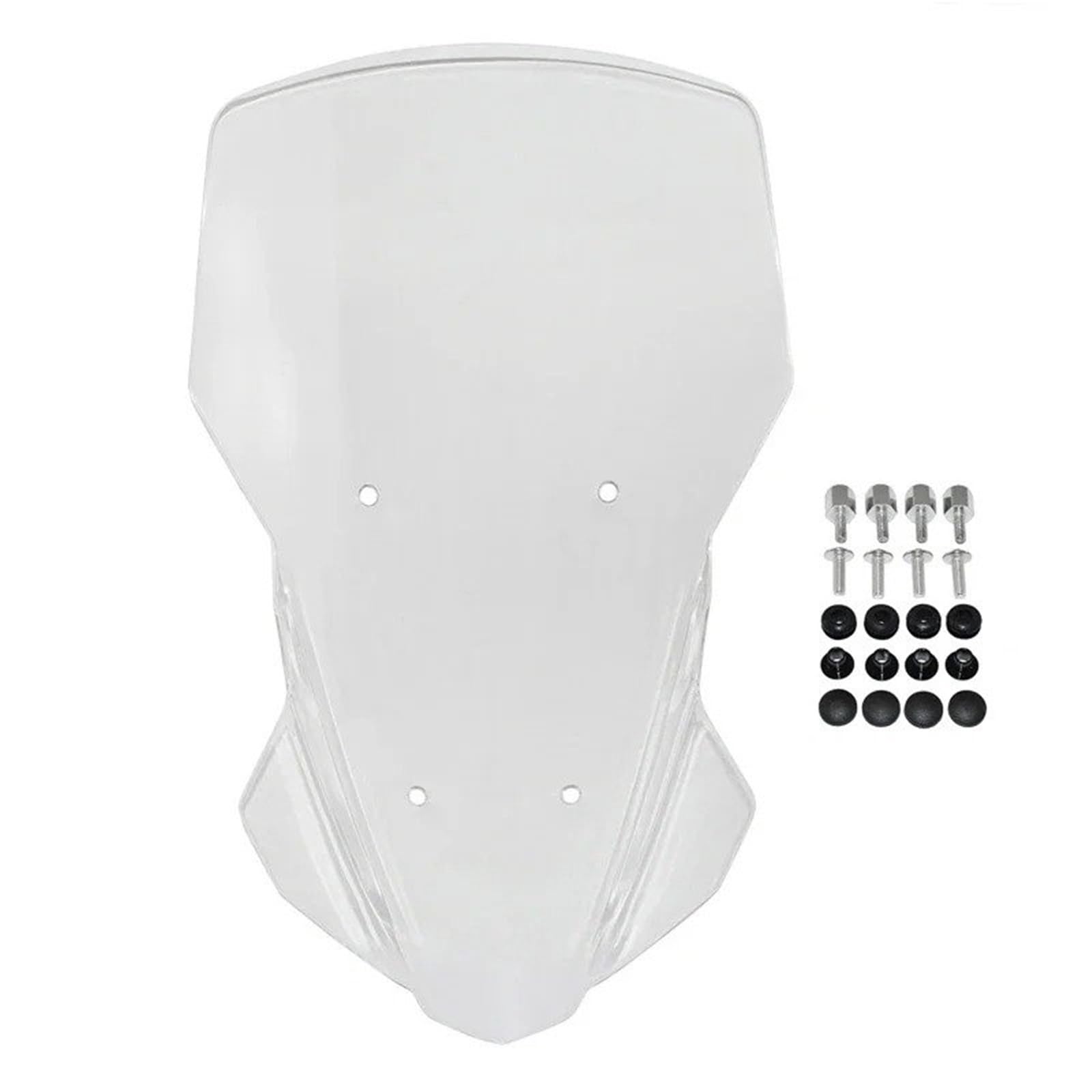 Motorrad Windschild Für MT-07 Für Tracer 700 GT 2020-2023 Windschutzscheibe Windschutz Windabweiser Schild Bildschirm Visier Glas Motorrad Windabweiser Spoiler(Transparent) von TWMEU