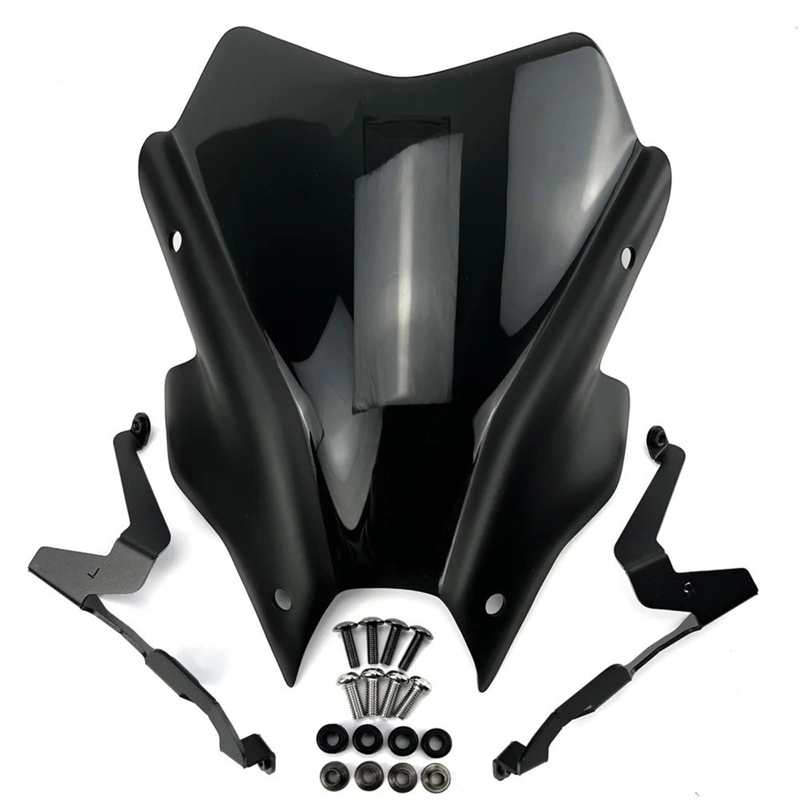 Motorrad Windschild Für MT-09 Für SP 2021-2023 Motorrad Teile Touring Sport Windschutz Windschutz Visier Deflektor Motorrad Windabweiser Spoiler(Black) von TWMEU