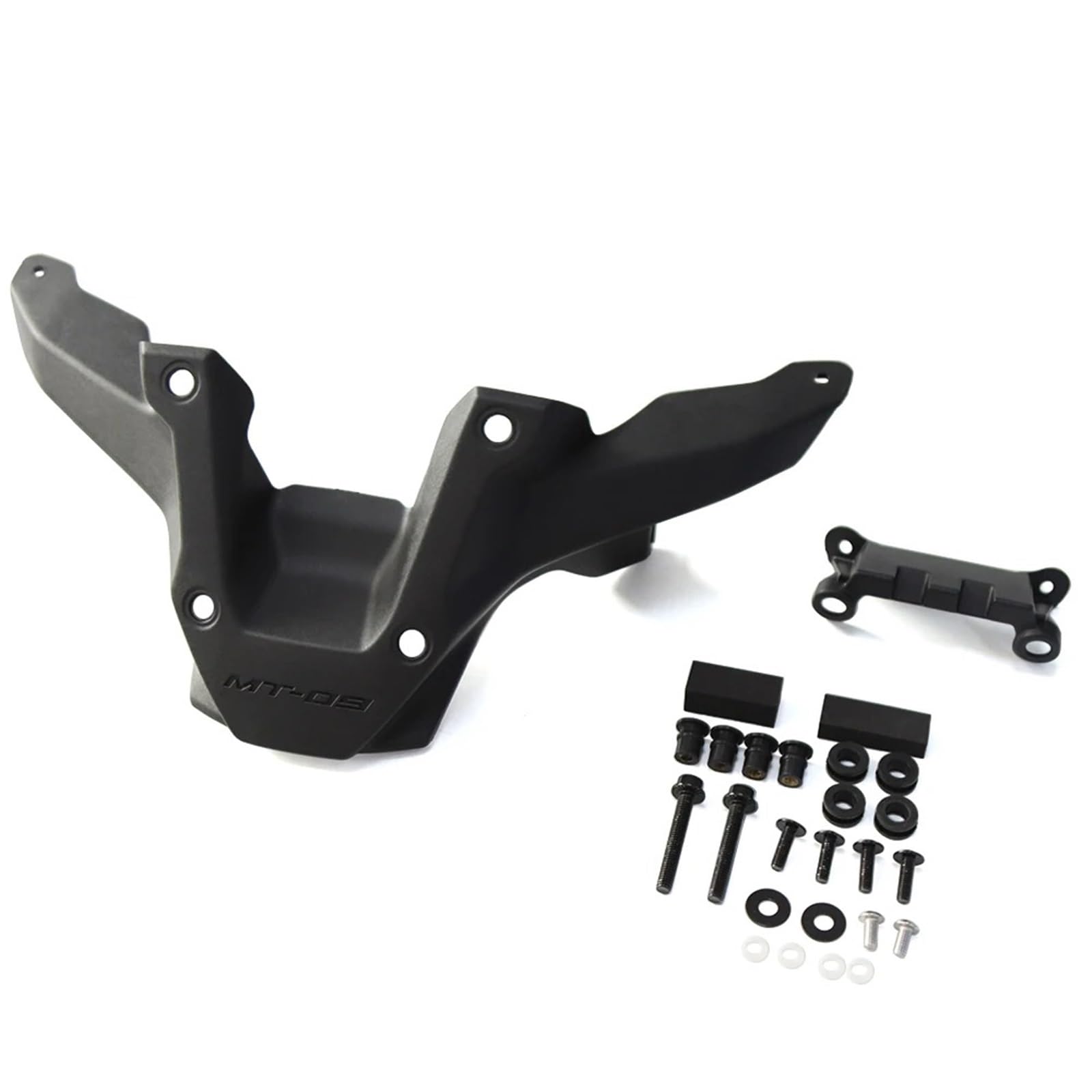 Motorrad Windschild Für MT-09 Für SP 2024 Motorrad Zubehör Windschutzscheibe Windschutz Visier Wind Bildschirm Deflektor Kit Motorrad Windabweiser Spoiler(Bracket) von TWMEU